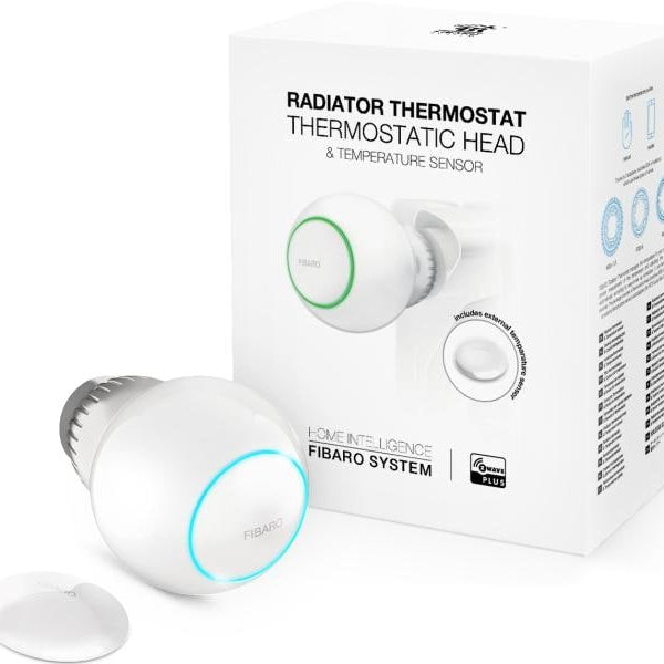 Fibaro Funk-Heizkörperthermostat Z-Wave mit Sensor