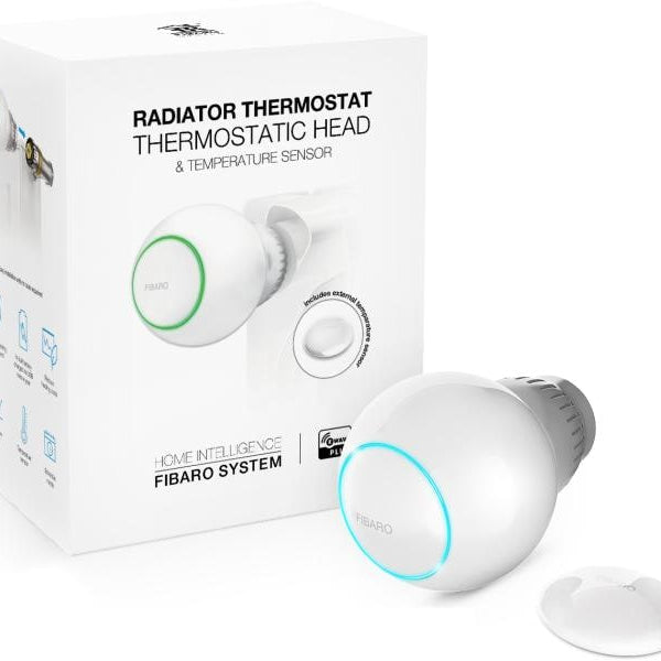 Fibaro Funk-Heizkörperthermostat Z-Wave mit Sensor