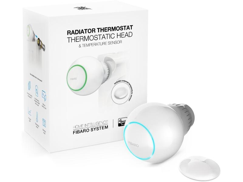 Fibaro Funk-Heizkörperthermostat Z-Wave mit Sensor