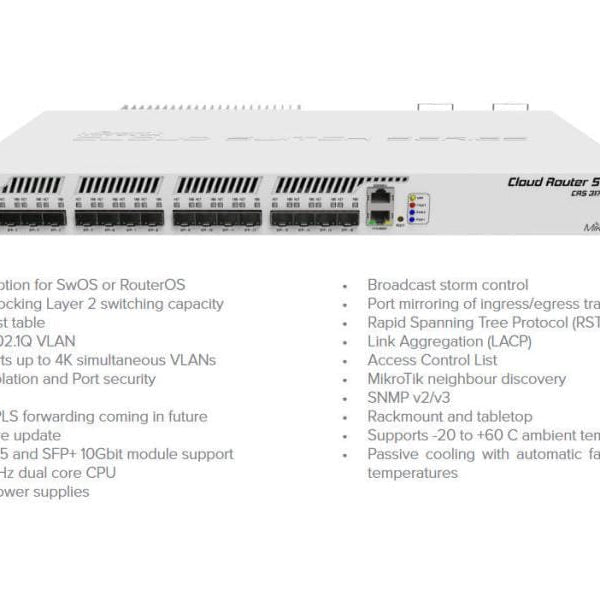 MikroTik SFP+ Switch CRS317-1G-16S+RM 16 Port