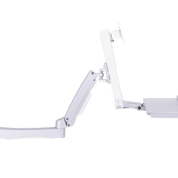 Multibrackets Tischhalterung Arm single Extended 4368 bis 8 kg – Weiss