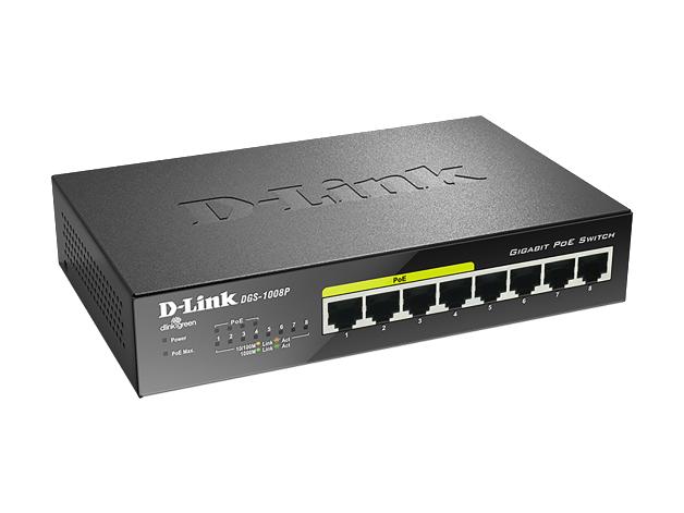 D-Link PoE Switch DGS-1008P/E 8 Port