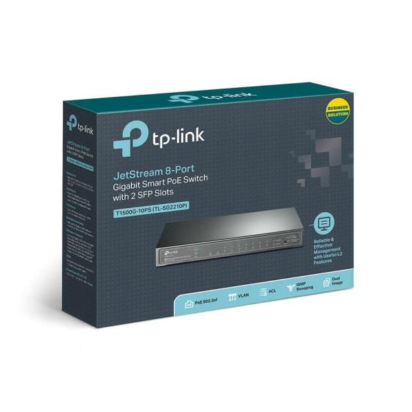 TP-Link PoE Switch JetStream TL-SG2210P 8 Port