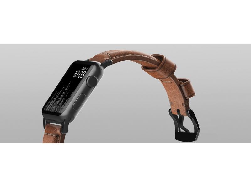 Nomad Lederarmband Traditional Strap Apple Watch Braun/Schwarz