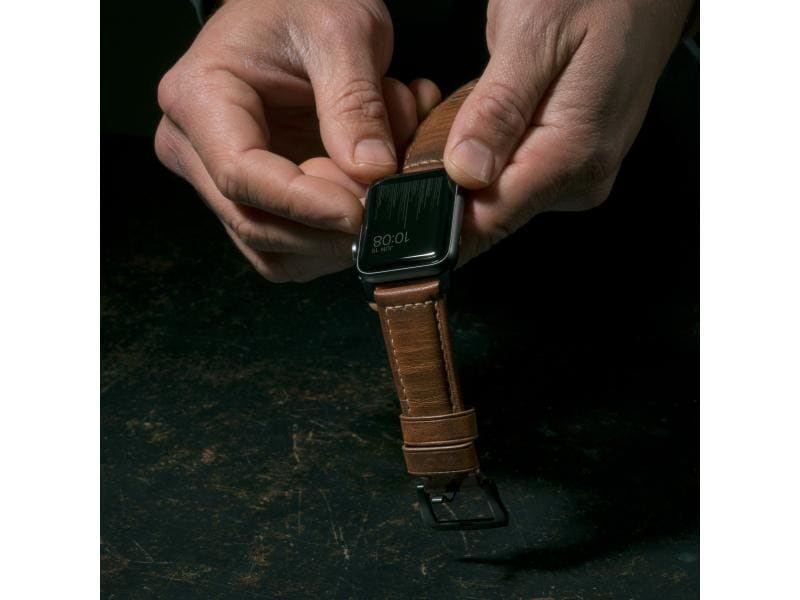 Nomad Lederarmband Traditional Strap Apple Watch Braun/Schwarz