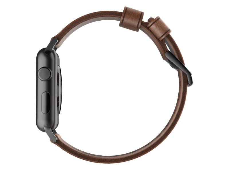 Nomad Lederarmband Modern Strap Apple Watch Braun/Schwarz