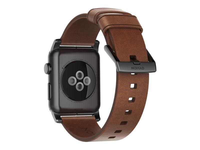 Nomad Lederarmband Modern Strap Apple Watch Braun/Schwarz