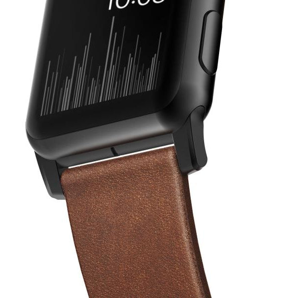 Nomad Lederarmband Modern Strap Apple Watch Braun/Schwarz