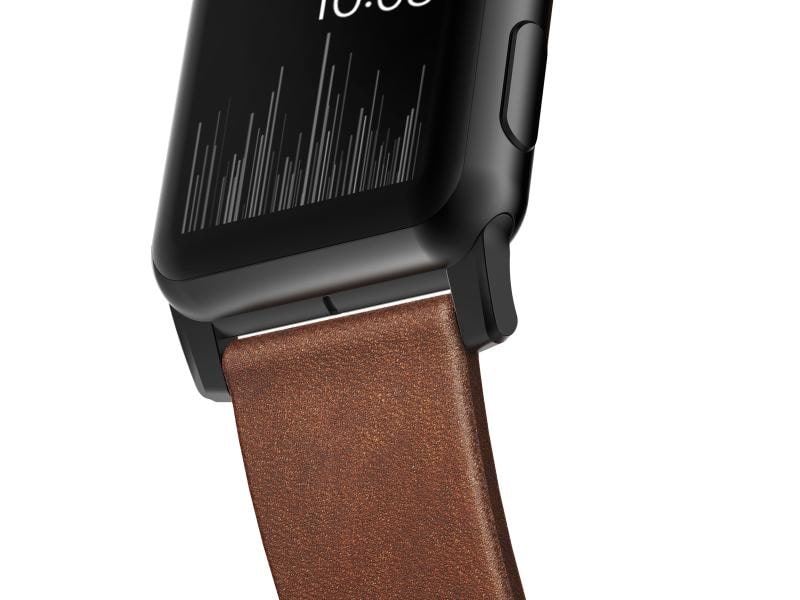 Nomad Lederarmband Modern Strap Apple Watch Braun/Schwarz