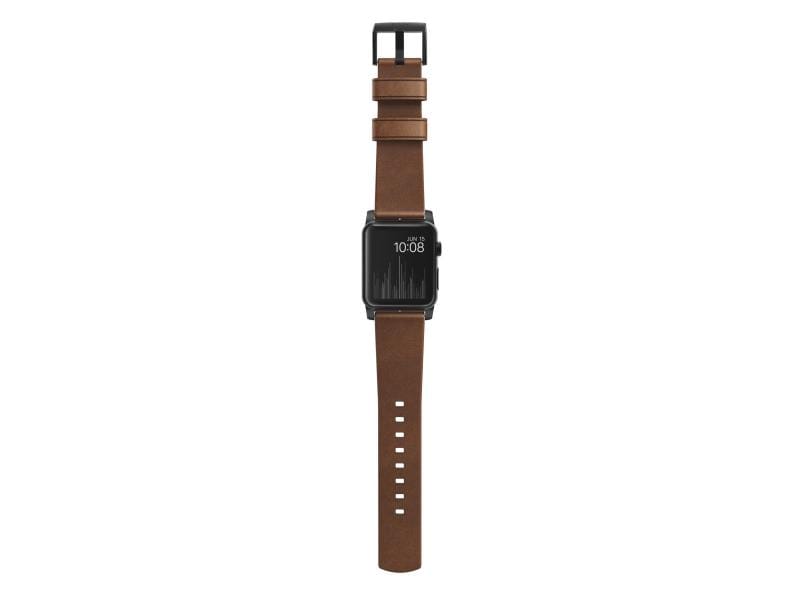 Nomad Lederarmband Modern Strap Apple Watch Braun/Schwarz