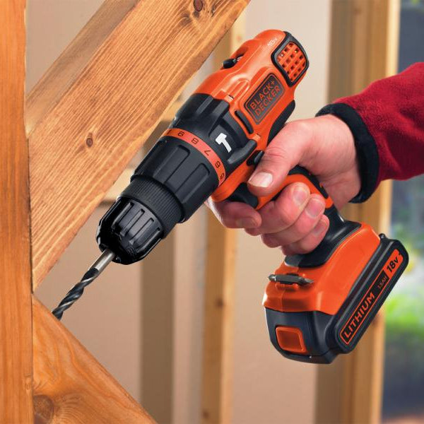 BLACK+DECKER Akku-Schlagbohrschrauber BDCH188N Solo