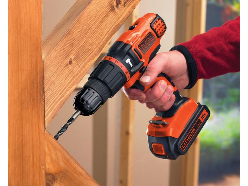 BLACK+DECKER Akku-Schlagbohrschrauber BDCH188N Solo