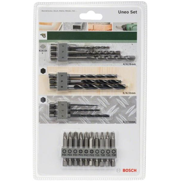 Bosch Bohr- und Bitset SDS-Quick 19-teilig