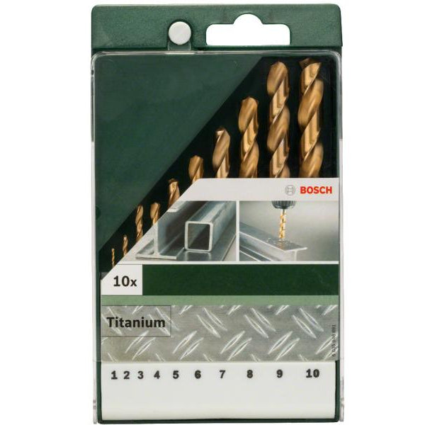 Bosch Metallbohrer-Set HSS-TiN 10-teilig