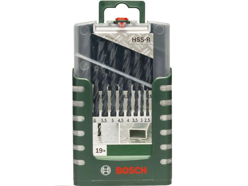 Bosch Metallbohrer-Set HSS-R 19-teilig