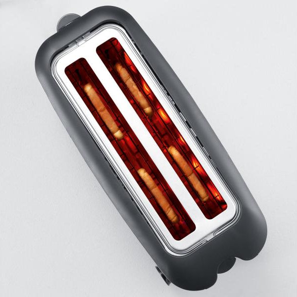 Severin Toaster Automatik-Langschlitz 2509 Schwarz/Silber