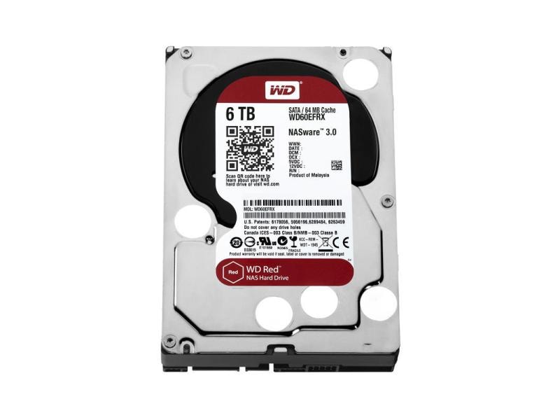WD Red Plus NAS Hard Drive - 6TB - 3.5", SATA, 5.4k, 256MB