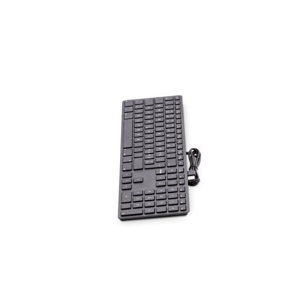 LMP Tastatur KB-1243 Schwarz, Mac CH-Layout mit Ziffernblock