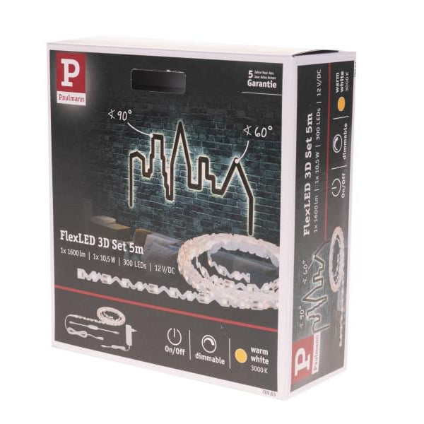 Paulmann LED-Stripe FlexLED 3D, 5 m Basisset