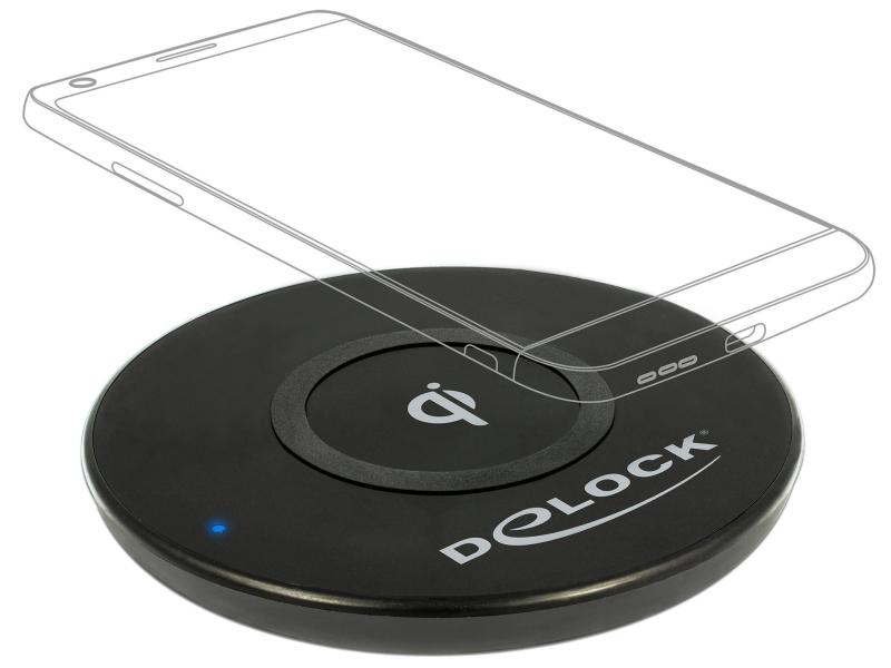 Delock Wireless Charger Qi Schnellladegerät, 10Watt