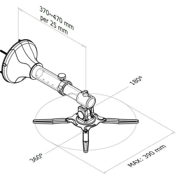 NEOMOUNTS Wandhalterung BEAMER-W050 Silber