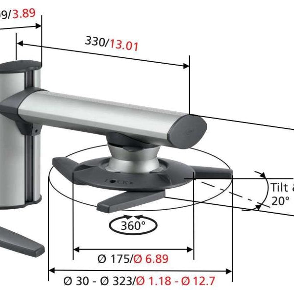 Vogel's Wandhalterung EPW-6565 Silber
