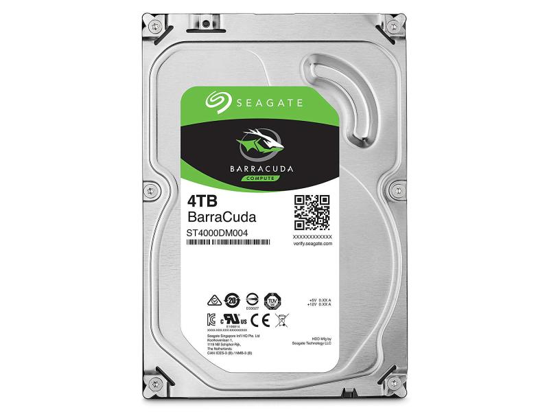 Seagate BarraCuda - 4TB - 3.5", SATA, 5.4k, 256MB