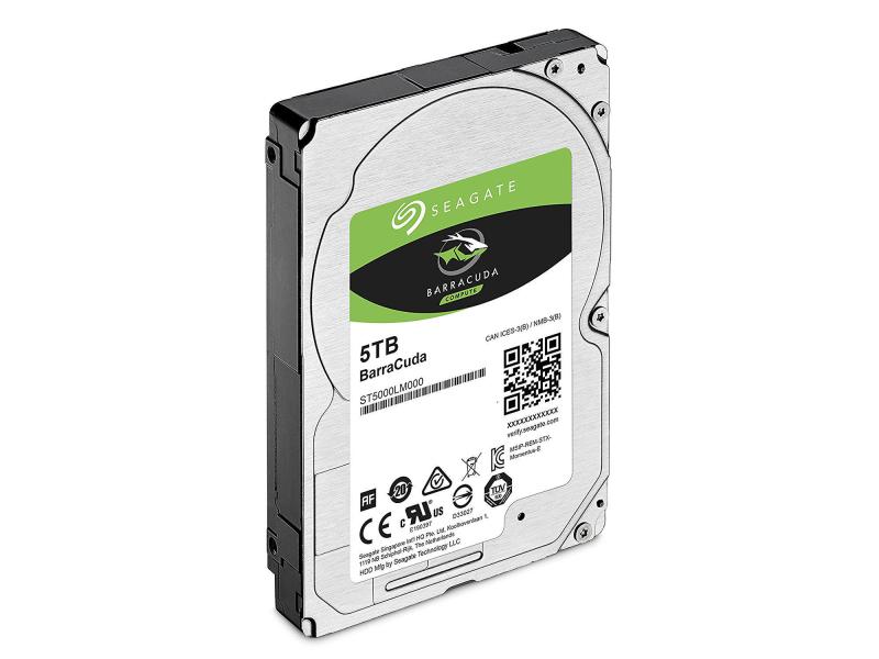 Seagate BarraCuda Mobile - 5TB - 2.5", SATA, 5.4k, 128MB