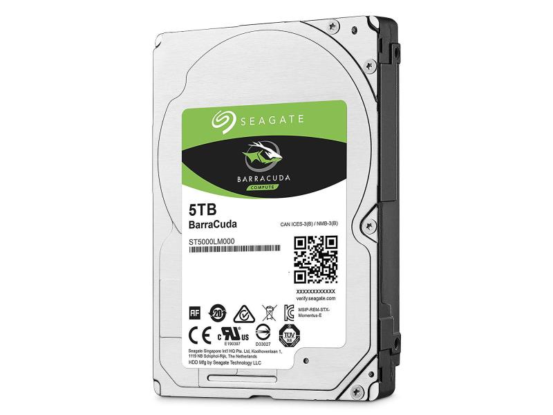 Seagate BarraCuda Mobile - 5TB - 2.5", SATA, 5.4k, 128MB