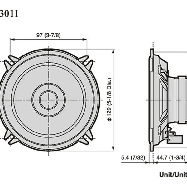 Pioneer 2-Weg Lautsprecher TS-1301I