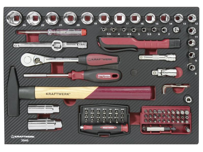 Kraftwerk Werkzeugkoffer Profi-Alu KW PB 151-teilig