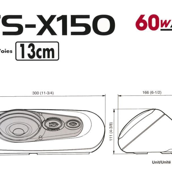Pioneer 3-Weg Lautsprecher TS-X150