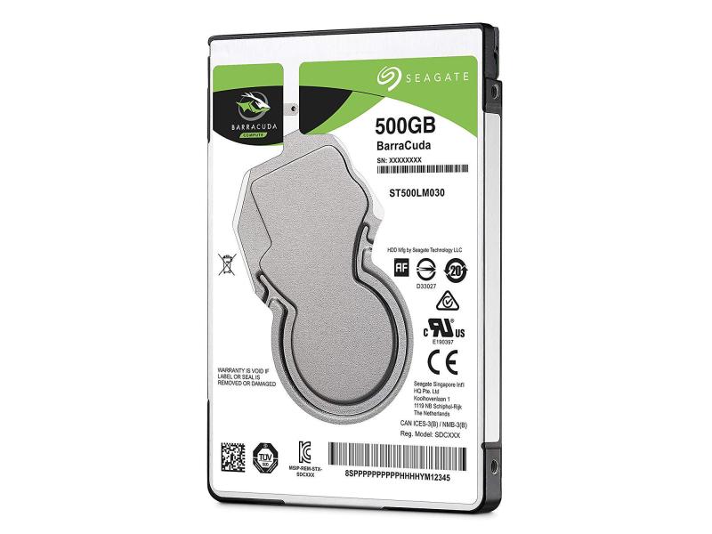 Seagate BarraCuda Mobile - 500GB - 2.5", SATA, 5.4k, 128MB