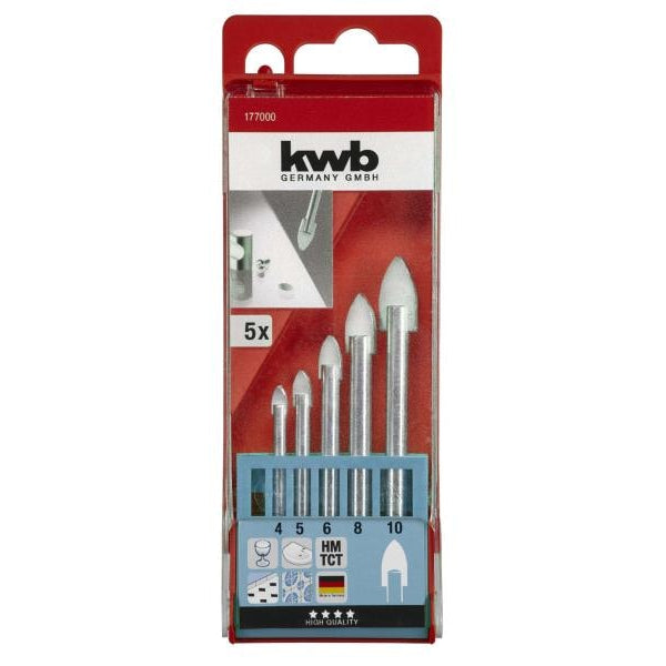 kwb Glasbohrer-Set 4-10 mm 5-teilig