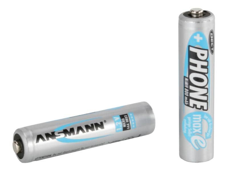 Ansmann Akku 2x AAA 800 mAh für DECT-Phones