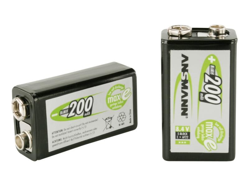 Ansmann Akku 1x 9V Block 200 mAh