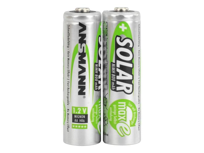 Ansmann Akku 2x AA 800 mAh für Solaranwendungen