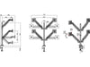 Multibrackets Tischhalterung Gas Lift Arm Quad bis 21 kg – Schwarz