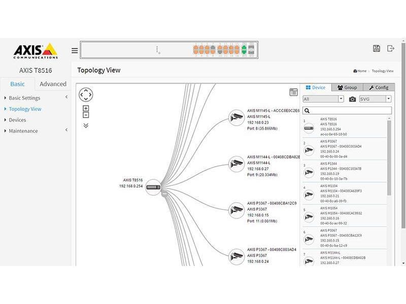 Axis PoE+ Switch T8508 8 Port