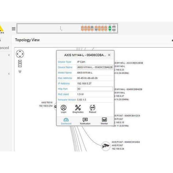Axis PoE+ Switch T8516 16 Port