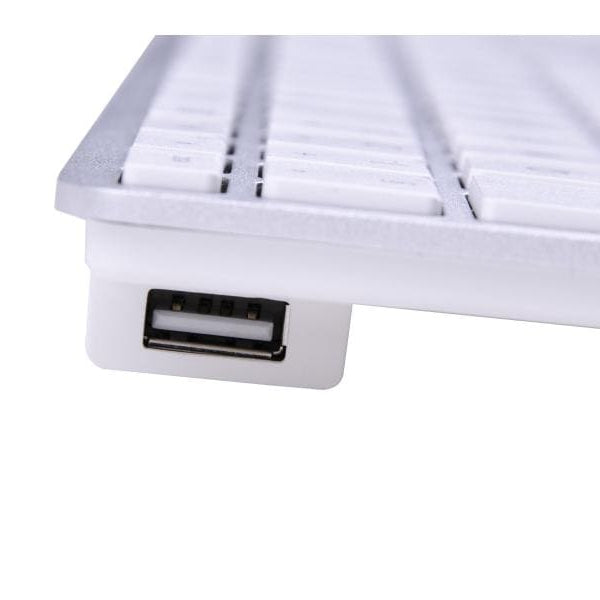 LMP Tastatur KB-1243 Silber, Mac CH-Layout mit Ziffernblock