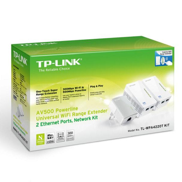 TP-Link Powerline TL-WPA4220 TKIT 2xTL-WPA4220, 1xTL-PA4010