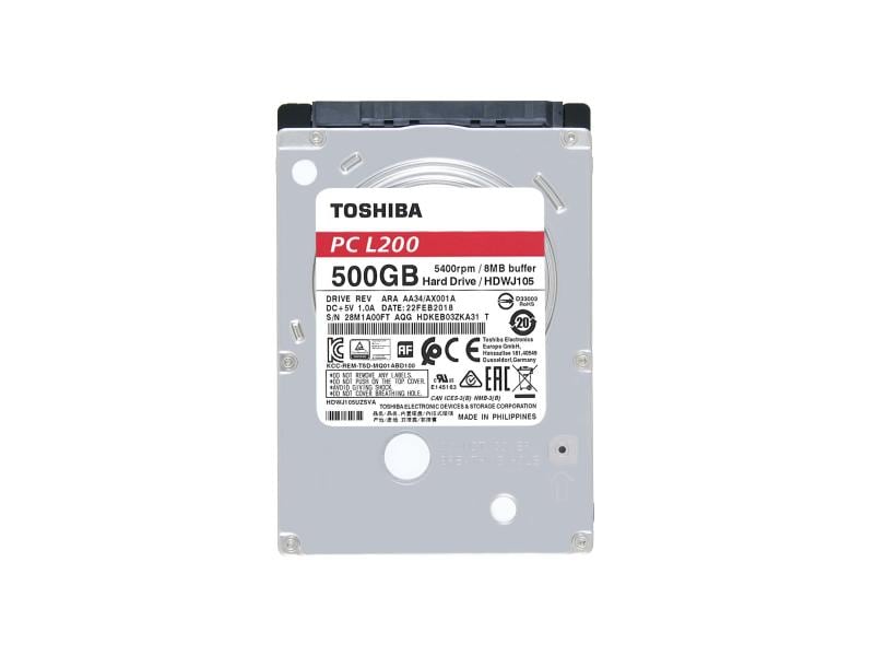 Toshiba Harddisk L200 2.5" SATA 0.5 TB