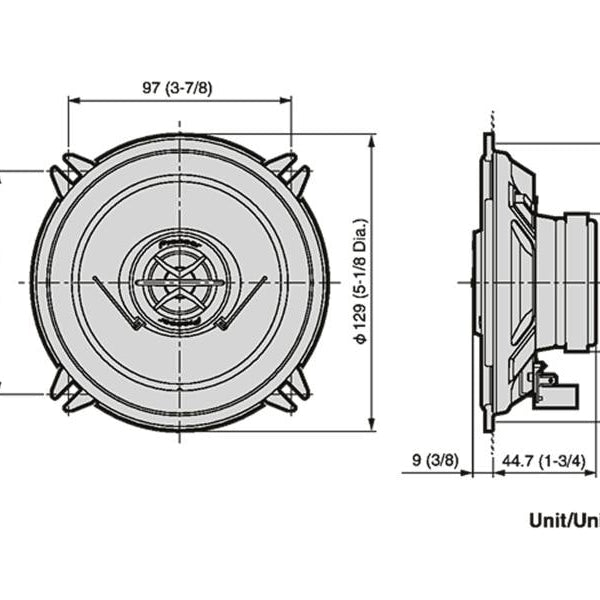 Pioneer 2-Weg Lautsprecher TS-1302i