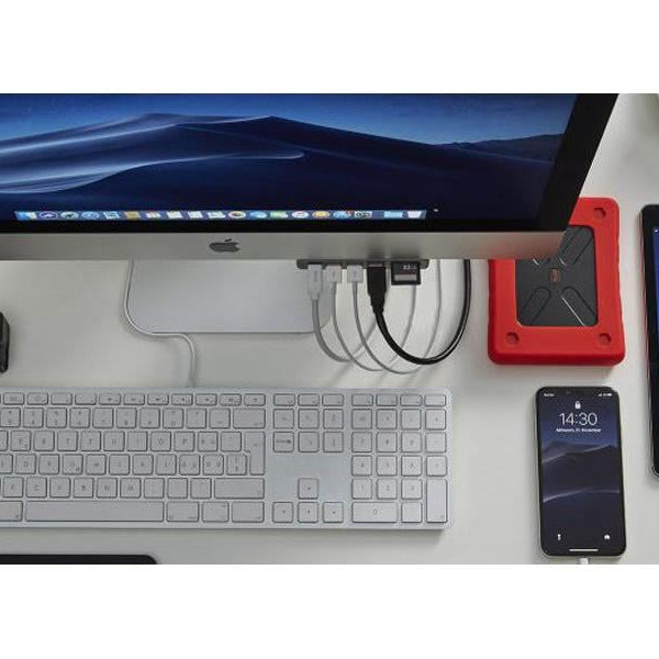 LMP Dockingstation USB-C Attach 7 Port iMac Silber