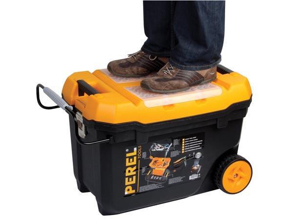 Perel Werkzeugbox mit Rollen