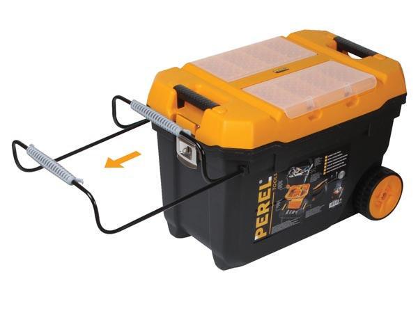 Perel Werkzeugbox mit Rollen