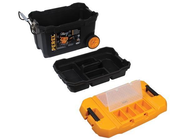Perel Werkzeugbox mit Rollen