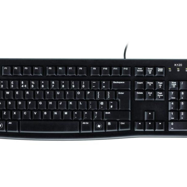 Logitech Tastatur K120 Business UK-Layout