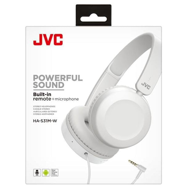 JVC On-Ear-Kopfhörer HA-S31M Weiss